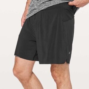 Lululemon Men Surge Short 6" Lined Running Short Pull on Elastic Waist Size S